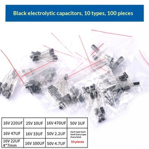 Composants de condensateurs électrolytiques en aluminium à travers-trou 10/16/25V/35/50V/100/220/470/1000/2200uF - Product Image 4