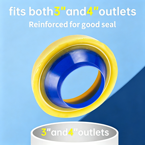 High Elastic Anti-Leak Toilet <b>Wax</b> Ring Factory Price 3-4 Inch Pipe Flange <b>Sealing</b> Ring for Bathroom Use - Product Image 3