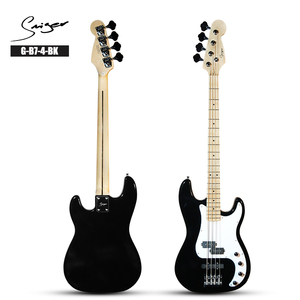 Bajo Eléctrico Clásico G-B7-4 - Cuerpo de Sycamore, Mástil de Arce, Diapasón con Acabado Verde Metálico Brillante, Construcción Atornillada - Product Image 3