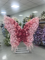Support de toile de fond papillon personnalisable en diverses couleurs, arche de mariage en métal, support géant pour fleurs et papillons pour mariage et anniversaire