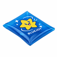 Porte-monnaie transparent en PVC avec bouton-pression, porte-clés chien de dessin animé, breloque de sac, support pour écouteurs/rouge à lèvres/cartes, ultra-léger et portable