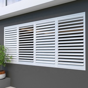 Système d'ombrage solaire de bonne qualité Façade extérieure anti-pluie Persiennes verticales automatiques en aluminium motorisées pour brise-soleil - Product Image 1