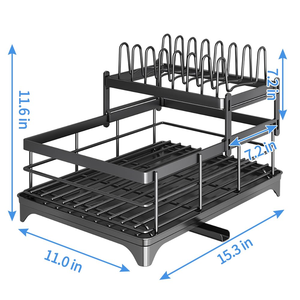 Multi-Layer Small Storage <b>Dish</b> <b>Rack</b> Simple Kitchen Supplies Bowl Tray <b>Rack</b> Household Drain for Organizing Kitchen Items - Product Image 3