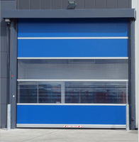 Porte de garage à ouverture rapide en toile PVC, porte industrielle d'entrepôt, porte à enroulement rapide à télécommande
