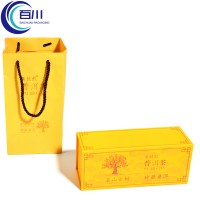 Caja de Regalo Portátil de Papel con Logotipo Personalizado, Impresión a Color, Caja de Embalaje de Lujo para Té, Vino y Productos Aromáticos, con EPE y Bolsa de Papel