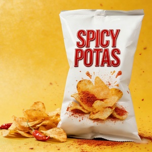 Custom Printed Logo Food Packaging Bag Scolor Printed PET Aluminum Foil Composite Roll Film Potato Chip Snack Bags - Product Image 6