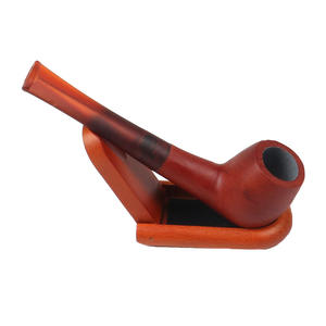 हॉट नए सीधे हैंडल बेकरी और लकड़ी का रंग ऐक्रेलिक धूम्रपान पाइप के साथ दर्पण तकनीक ऐक्रेलिक पाइप सिगरेट धारक - Product Image 4