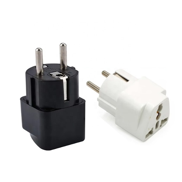 European Travel Power Adapter Schuko Plug Adapter Universal for Germany France Denmark with CE Certificate