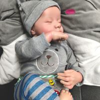 Poupée Reborn 18 pouces en silicone intégral, peau peinte de façon avancée, réaliste, mignonne, douce, poupée réaliste pour cadeau d'anniversaire, vente en gros