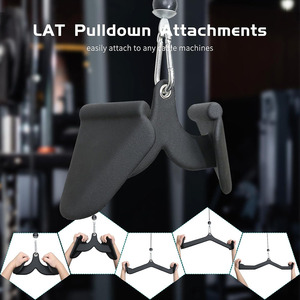 Machine Smith multifonctionnelle pour <span class=keywords><strong>musculation</strong></span>, avec poignées de traction en fer, pour fitness, à prise robuste et durable, pour la <span class=keywords><strong>musculation</strong></span> à la rame, barres en T et en V, et câble de <span class=keywords><strong>poulie</strong></span> - Product Image 2