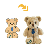 Ours en peluche avec cravate et sac à dos, logo personnalisé, ODM OEM, cadeau pour la Saint-Valentin, anniversaire, fête