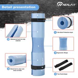 Coussin d'haltères confortable personnalisé pour les entraînements de fitness accessoire d'équipement d'épaule squat - Product Image 4