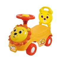 Voiture Électrique Porteur Enfant Volant Musical Trotteur Coulissant pour 2-4 Ans Alimentée par Batterie en Plastique