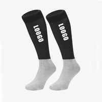 Fabricant de chaussettes d'équitation, d'équitation, d'équitation, de couleur unie, légères et fines, avec logo personnalisé