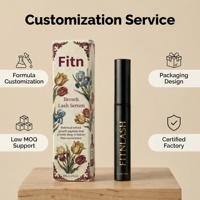 Sérum pour sourcils et cils à base d'extraits végétaux et de peptides de croissance, sourcils plus fournis, cils plus longs, sans prostaglandine, OEM, étiquette privée, vente en gros