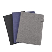 Carpeta de Archivos Multifuncional A4 con Cierre, Carpeta de Empresa para Gerentes, 60 Hojas, Tapa Dura con Cubierta de PVC y Encuadernación de Hojas Sueltas