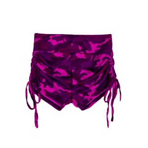 2020แฟชั่นที่กำหนดเองโลโก้พิมพ์ Biker Booty กางเกงขาสั้นสำหรับผู้หญิง - Product Image 1