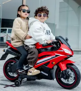 批发中国工厂大型两座12v电池充电儿童电动摩托车出售