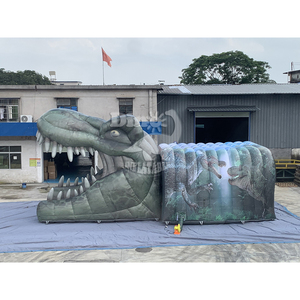 Vente directe d'usine Tente de dinosaure gonflable Tunnel animalier extérieur Canal de dinosaure gonflable à vendre - Product Image 2