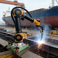 Robot de soudage portable à installation flexible, supportant le montage latéral inversé pour la soudure de tuyaux