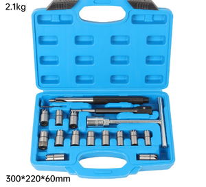 Kit de nettoyage de sièges de soupapes d'injecteurs <span class=keywords><strong>diesel</strong></span> en acier à haute teneur en carbone, ensemble d'outils de nettoyage universels à seringue - Product Image 4