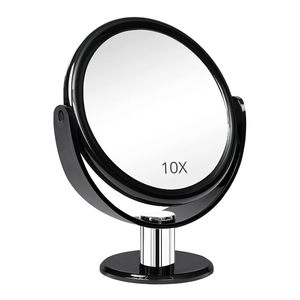Miroir de Maquillage Portable 360 Degrés Double Face Grossissement 10X Pliable Finition Chromée Mignon pour la Beauté - Vente en Gros Usine - Product Image 6