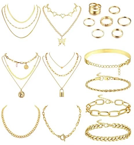 American Thick Chain Necklace Irregular Circle Pendant Fashion Necklace Street Beat Hip-hop Collarbone Necklace Wholesale