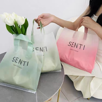 Bolsa de Plástico LDPE con Asa de Lazo Suave y Logotipo Personalizado, Bolsa de Compras Reutilizable al por Mayor para Ropa y Regalos
