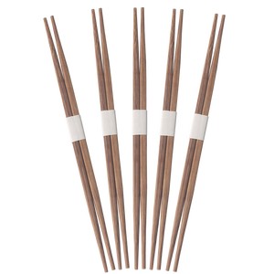 Koyu kahverengi tek kullanımlık yemek çubukları özel koyu ahşap çubuklarını suşi restoran için Koisk Produxtos Ecolgicos - Product Image 4