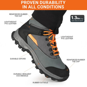 Scarponi <span class=keywords><strong>da</strong></span> <span class=keywords><strong>pesca</strong></span> a mosca per scarpe <span class=keywords><strong>da</strong></span> uomo invernali con tacchette <span class=keywords><strong>da</strong></span> ghiaccio - Product Image 2