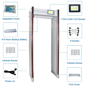 <span class=keywords><strong>Detector</strong></span> de Metais WTMD com Preço de Atacado, Alta Sensibilidade e Sensibilidade Ajustável, 6/12/18 Zonas, para Escolas ou Metrôs - Product Image 5