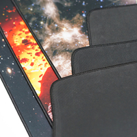 Tapis de bureau extra large pour le gaming, épaisseur 2mm/3mm, base antidérapante, tissu lisse avec bords cousus pour bureau de gamer
