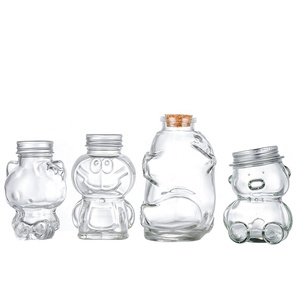 Chai Thủy Tinh Hình Hoạt Hình Độc Đáo 30Ml 85Ml 160Ml 320Ml Gấu Mèo Doraemon Chai Thủy Tinh Cho Kẹo Thực Phẩm Mật Ong - Product Image 4