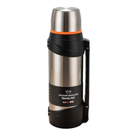 Pot de voyage isotherme en acier inoxydable durable, grande capacité, sans BPA, personnalisé OEM, pour le camping en plein air, avec une bande de transport facile