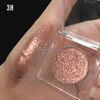 Palette de fards à paupières personnalisée, marque privée, maquillage illuminateur, sans cruauté, végétalien, fards à paupières pressés métalliques et pailletés
