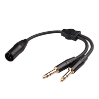 Neues Großhandels-XLR-Buchsenkabel auf 6,35 mm Stereo-Klinkenstecker, 6,35 mm Buchsenkabel für Audio