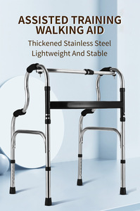Adjustable Height 4-Leg <strong>Walking</strong> <strong>Frame</strong> <strong>with</strong> Non-Slip Rubber Feet Indoor Homecare Walker for Elderly - Product Image 2