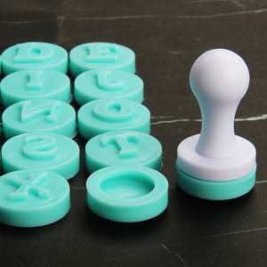 Moldes para galletas del alfabeto inglés, 26 Uds., juego de sellos <span class=keywords><strong>en</strong></span> caja superior e inferior, sellos <span class=keywords><strong>en</strong></span> relieve 3D, cortadores de pasteles Fondant, herramientas para hornear arcilla - Product Image 5