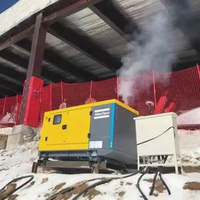 Groupe électrogène diesel insonorisé Atlas Copco QES20 20 kVA puissance de pointe pour la construction et l'atelier