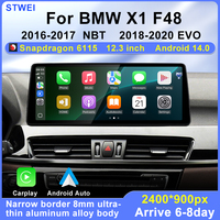 STWEI para BMW X1 F48 2016-2020 NBT EVO Series, Radio de Coche de 12.3 Pulgadas, Reproductor Multimedia, GPS, Android 14, Carpla, Android Auto