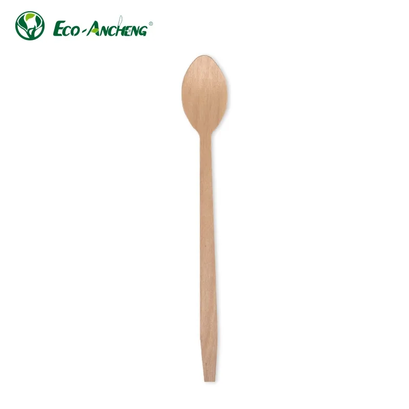 Экологичная деревянная чайная ложка, одноразовая деревянная ложка, деревянная ложка для мороженого, оптом