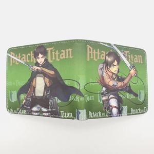 Portefeuille court en PU de haute qualité, 28 couleurs, anime AOT Titan Eren Jaeger Yeager, comme cadeau promotionnel - Product Image 5