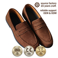 Mocassins Penny pour Hommes en Gros – Chaussures Décontractées Habillées à Enfiler, Dessus en Faux Daim, Plates, pour Usage Quotidien Professionnel – Prise en Charge OEM ODM