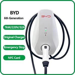 Chargeur de véhicule électrique 7KW 220V 32A GBT original mural, chargeur de véhicule électrique avec carte à puce, adapté à une utilisation domestique pour BYD - Product Image 1