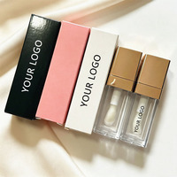 Neue Quadratische Tube mit Goldkappe 10ml Leere Plastiktube mit Großem Applikator Lipgloss-Tube Lippenstift Kosmetikbehälter