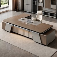 Ensemble de chaises de bureau de direction de luxe léger, chaise de patron, chaise de directeur, négociation commerciale haut de gamme, mobilier moderne de qualité supérieure