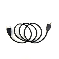 Cable de Extensión USB 2.0 de Alta Calidad y Transmisión Rápida, Cable de Datos de Cuatro Núcleos con Doble Conector Macho para Computadora