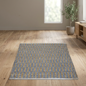 Best Quality Handmade Braided Jute Rug Modern Puzzle Pattern Indian Supplier Home Decor Living Room Prayer Area Rug Sets Natural - Product Image 2