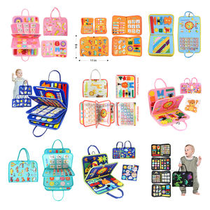 Commercio all'ingrosso giocattolo sensoriale blu tessuto occupato attività di apprendimento con alfabeto animale per il bambino - Product Image 6