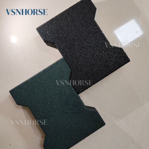 Dalles de <span class=keywords><strong>sol</strong></span> en caoutchouc en forme d'os de chien, durables, pour écuries de <span class=keywords><strong>chevaux</strong></span>, allées, stalles, antidérapantes, imperméables - Product Image 5